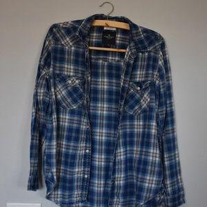 American Eagle Blue Flannel